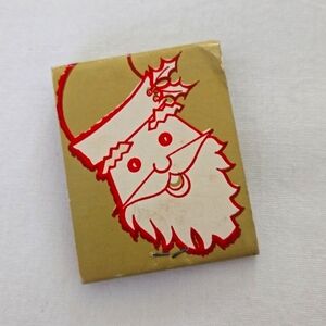 Vintage Santa Matchbook Advertising Purdue Memorial Union Cafeteria Union Club